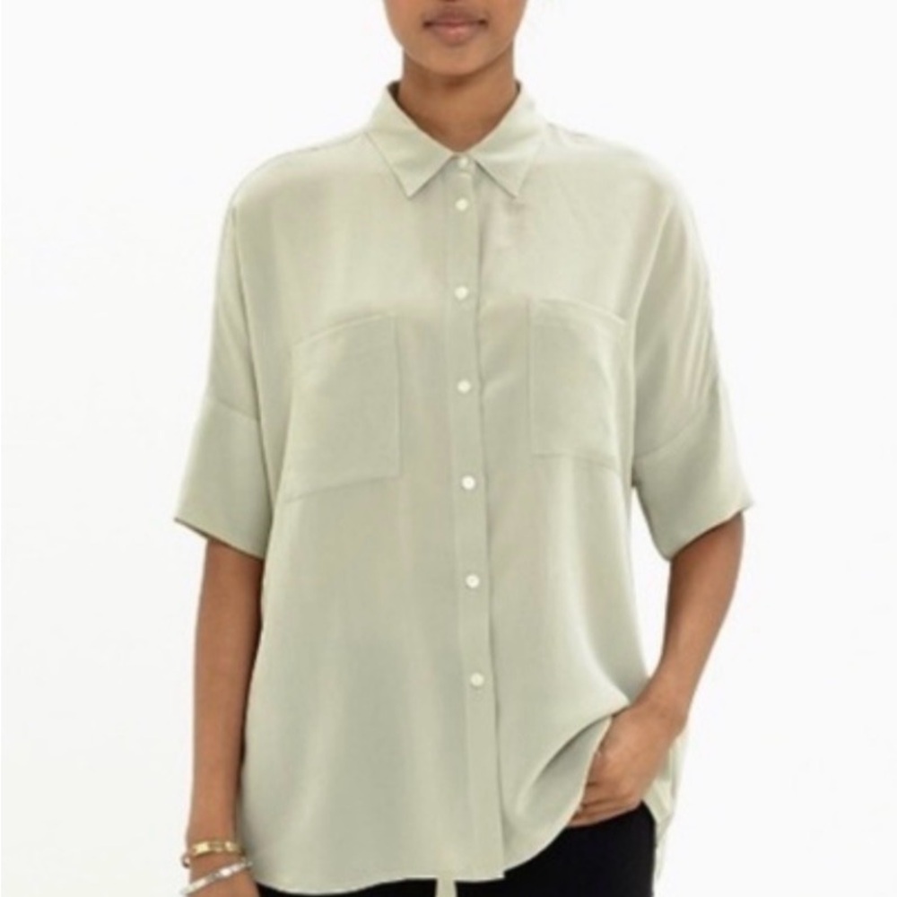Madewell Silk Courier Shirt - Picture 3 of 6